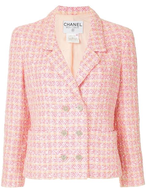 chanel pink blazer|Chanel pink jacket.